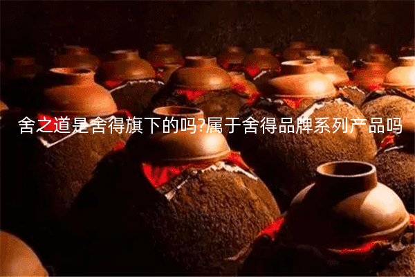 舍之道是舍得旗下的吗?属于舍得品牌系列产品吗