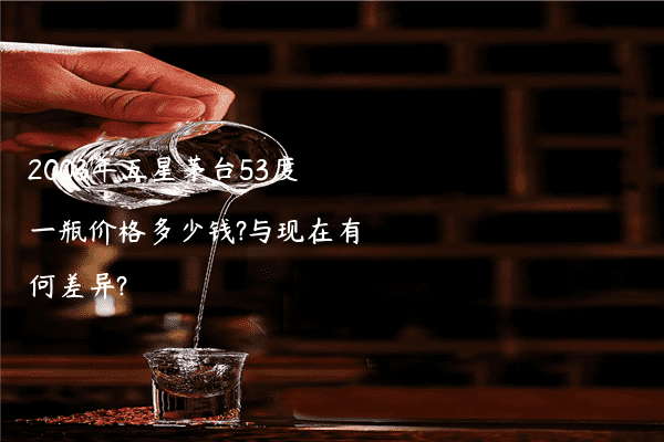 2003年五星茅台53度一瓶价格多少钱?与现在有何差异?