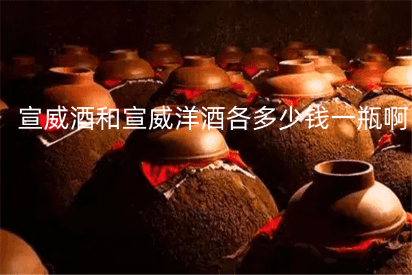 宣威酒和宣威洋酒各多少钱一瓶啊