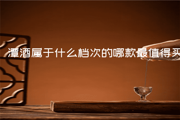 潭酒属于什么档次的哪款最值得买