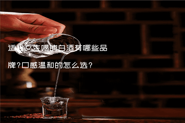 适合女生喝的白酒有哪些品牌?口感温和的怎么选?