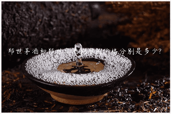 郑世茅酒和郑世宾酒53度的价格分别是多少?