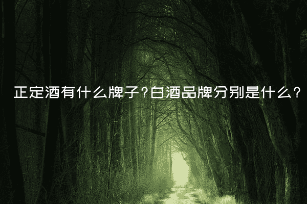 正定酒有什么牌子?白酒品牌分别是什么?