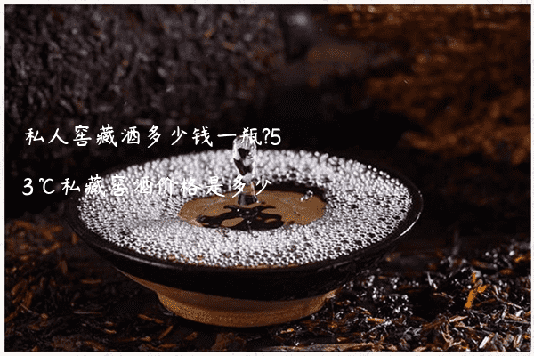 私人窖藏酒多少钱一瓶?53℃私藏窖酒价格是多少