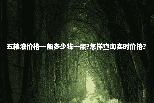 五粮液价格一般多少钱一瓶?怎样查询实时价格?